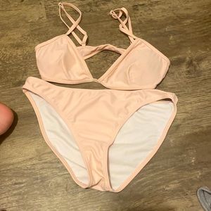 light pink bikini from shein size xs